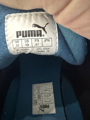 PUMA Schattenboxen Blue Black Gold boxing shoes rare. US size 13