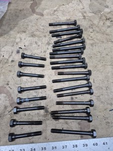 1964-1967 cadillac 429 Cylinder Head Bolts Lot OEM Original Caddy 