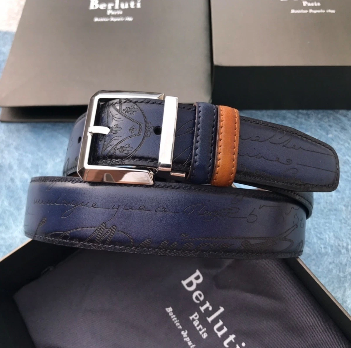 Berluti Belts for Men for sale | eBay