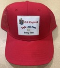 C.R. England Trucker Hat Red Retro Style Adjustable,  Mesh Back — photo 1