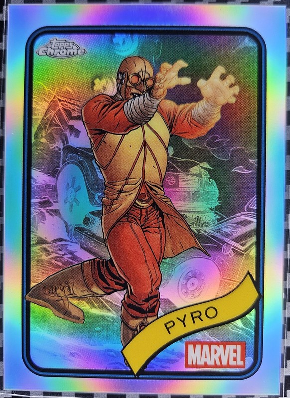 2025 Topps Chrome Marvel Pyro Refractor