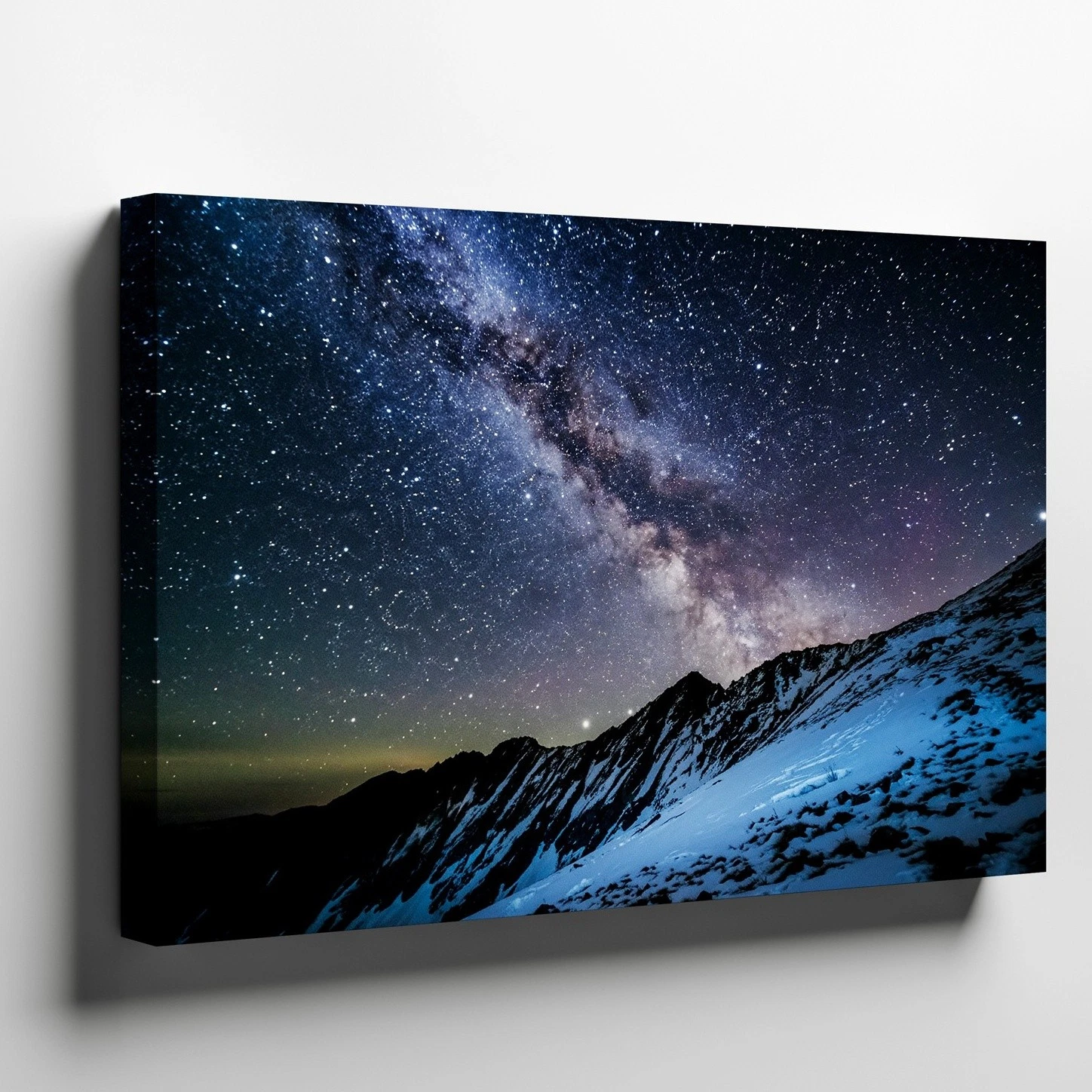 Wall Art Breathtaking night sky, a deep black canvas alive with a multitude