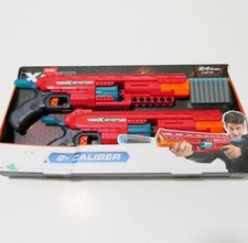 Zuru X Shot 2x Excel Caliber Pump-Action Dart Blasters w/ 24 Foam Darts