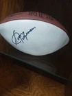Sonny Jurgensen Signed Football HOF.   Died 2026.  Eagles,  Redskins