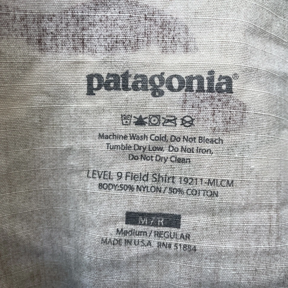 Patagonia L9 Level 9 Field Shirt Multicam Med. Regular Nice Condition Made USA - Image 3 of 4