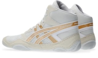 ASICS Men's Snapdown 4 Wrestling Shoe White/Pure Gold - 1081A058-100, White/Pure thumbnail 3