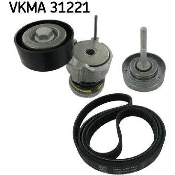SKF Vkma 31221 Keilrippenriemensatz FüR VW Skoda Seat Polo Ibiza Cordoba Fabia-image