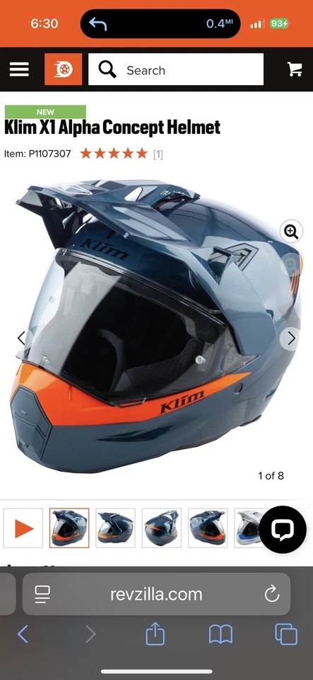 klim x1 alpha concept petrol strike orange - Image 3 of 3
