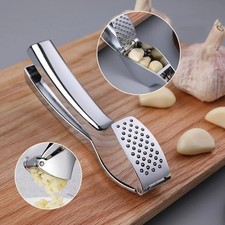 Marshland Premium Garlic Press &ndash; Heavy Duty, Easy to Clean, No Peel Needed