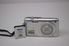 Nikon Coolpix S3300 Digital Camera 16MP 6x Zoom Silver Tested w/ Batt Great