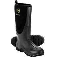 Rubber Boots for Men Multi-Season, Waterproof Rain Boots with Steel Shank, 6mm N