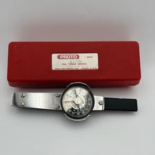 PROTO 6177A Dial Torque Wrench 0–250 in-lb w/ Case & Manual USA Made