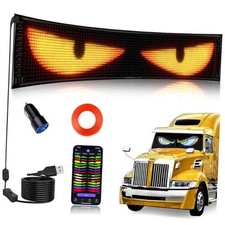 Synchronize Multiple Devil Eyes Light, 23''x5'' Full Color LED Eyes for Truck