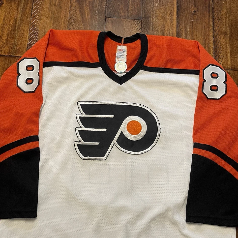 Camiseta deportiva de colección CCM Philadelphia Flyers Eric Lindros tejida al aire L Foto 3 de 4