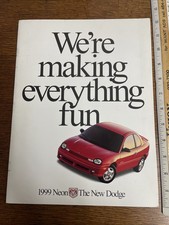 Vintage 1999 Dodge neon R/T 12 page dealership brochure