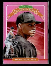 2020 Donruss Optic #22 Marco Gonzales Pink Card Seattle Mariners