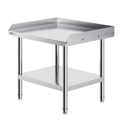 VEVOR Stainless Steel Work Table, 24 x 28 x 26 Inch Commercial Food Prep Worktab