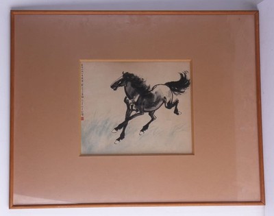 Nach Xu Beihong(1895-1953):  Im Galopp voran  20.Jh. Tusche