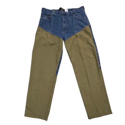 Red Head Field Pants Mens 36x29 Indigo Denim Olive Canvas Work Outdoor