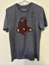 Gray The Nike Tee Boston Red Sox Distressed Logo T Shirt