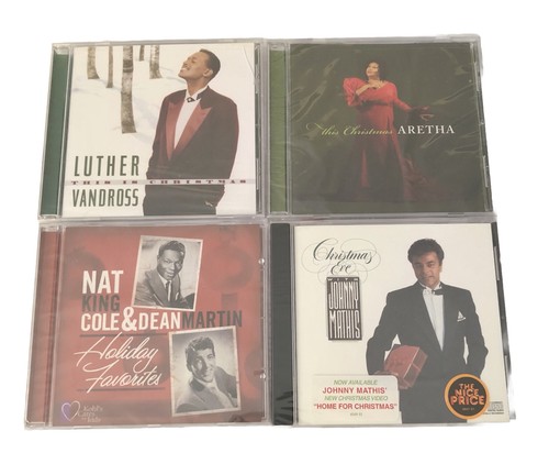 R & B Classic Christmas Music CD Lot Aretha Franklin Luther Vandross Nat King Co - Bild 1 von 7