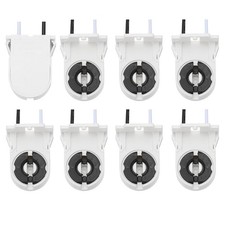 8Pcs T8 Lamp Holder with Wires PC Heat-Resistant G13 Base Light Socket for LED