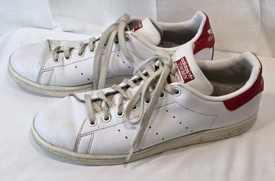 Adidas Stan Smith Legacy Sneaker White Collegiate Red Men s Size 8.5