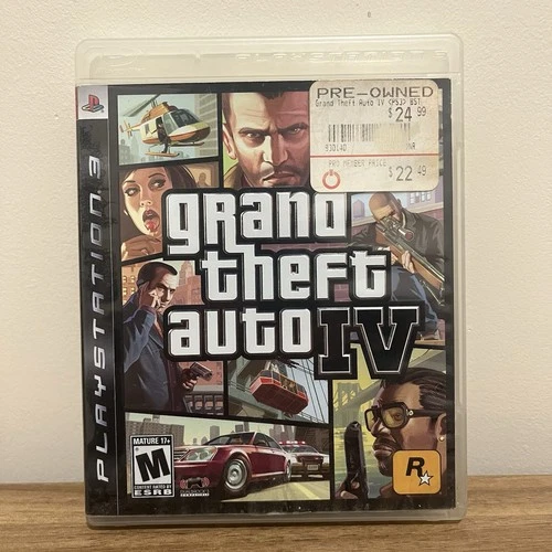 Grand Theft Auto IV (Playstation 3, PS3) Complete CIB W/ Map GTA 4/ And Manual