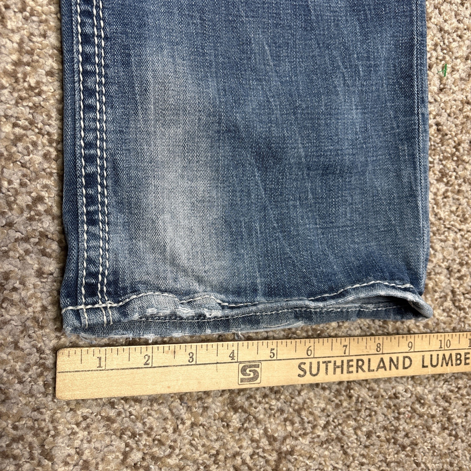 Buckle Salvage Jeans Mens 34S Mayhem Bootcut Medium Acid Wash Fits 36 X 30 - View 11