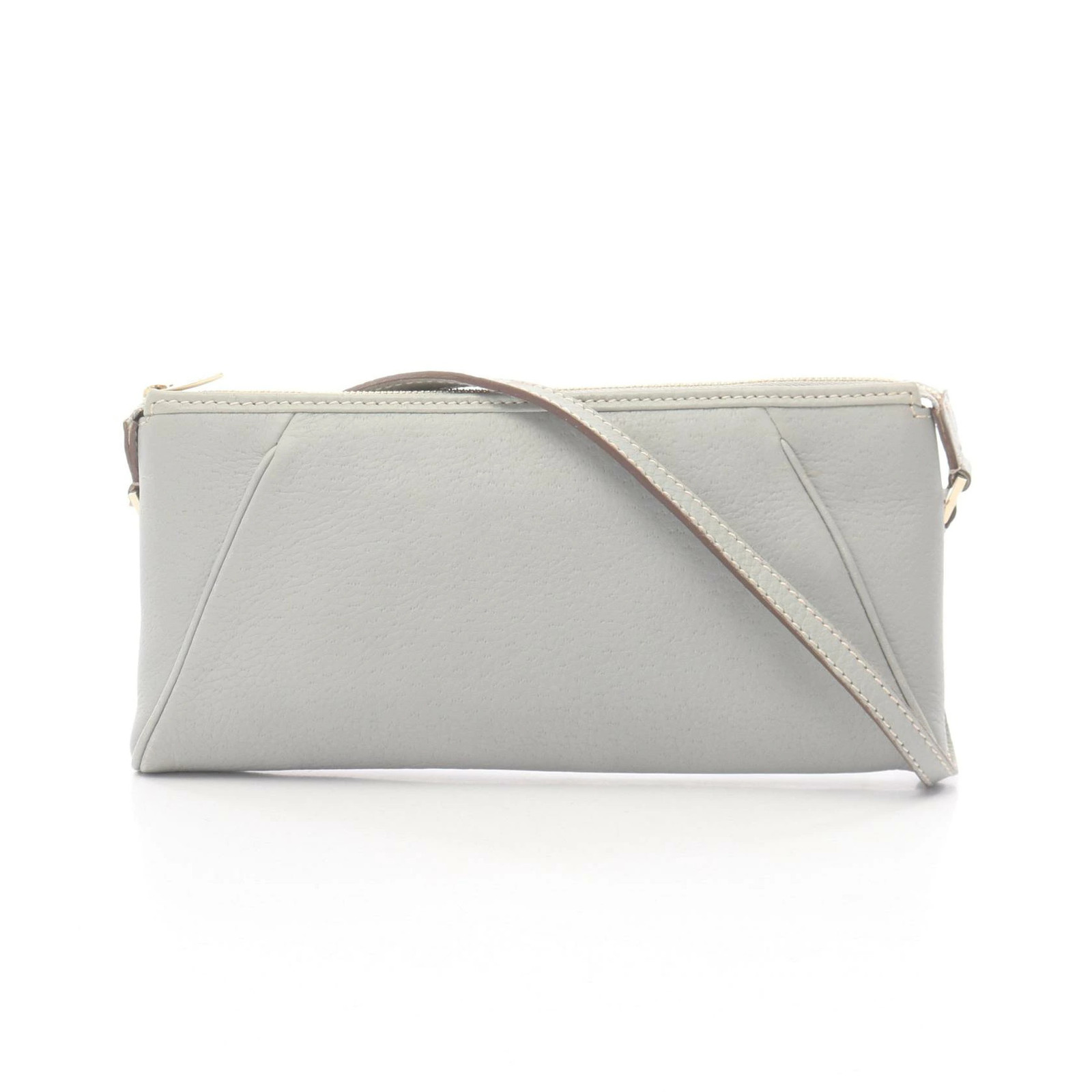 Salvatore Ferragamo Gancini Shoulder Bag Leather Womens Blue 21 2839