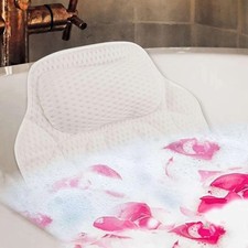 Bath Pillow Bathtub Luxury Tub Pillows for Tub Neck and Back Support Headrest 4D