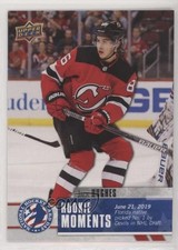 2020 Upper Deck National Hockey Card Day America Rookie Moments Jack Hughes 06i8. rookie card picture