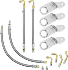 Valve Stem Extenders, Double Tires Air Inflation Kit 6 Pieces Valve Extender Bra