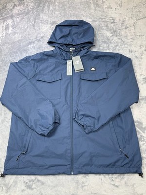 New Balance Jacket Mens XL Blue Windbreaker Full Zip Lined Pockets Mesh