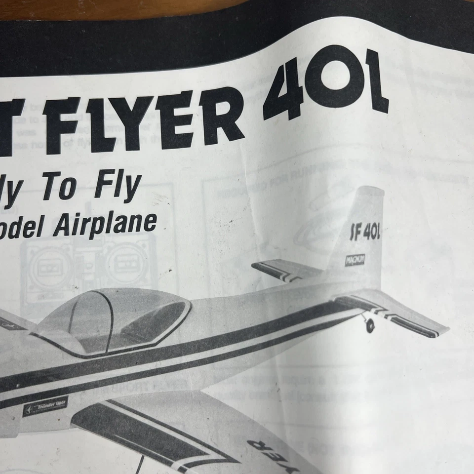 Thunder Tiger Sport Flyer  40L  R/c Airplane Kit INSTRUCTION MANUAL - Image 3 of 4