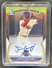 2023 Bowman Justin Crawford Chrome Auto Gold Refractor 1st #/50 Phillies