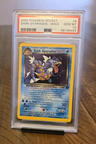 Pokemon PSA 10 Dark Gyarados Holo 8/82 2000 Team Rocket POP 104