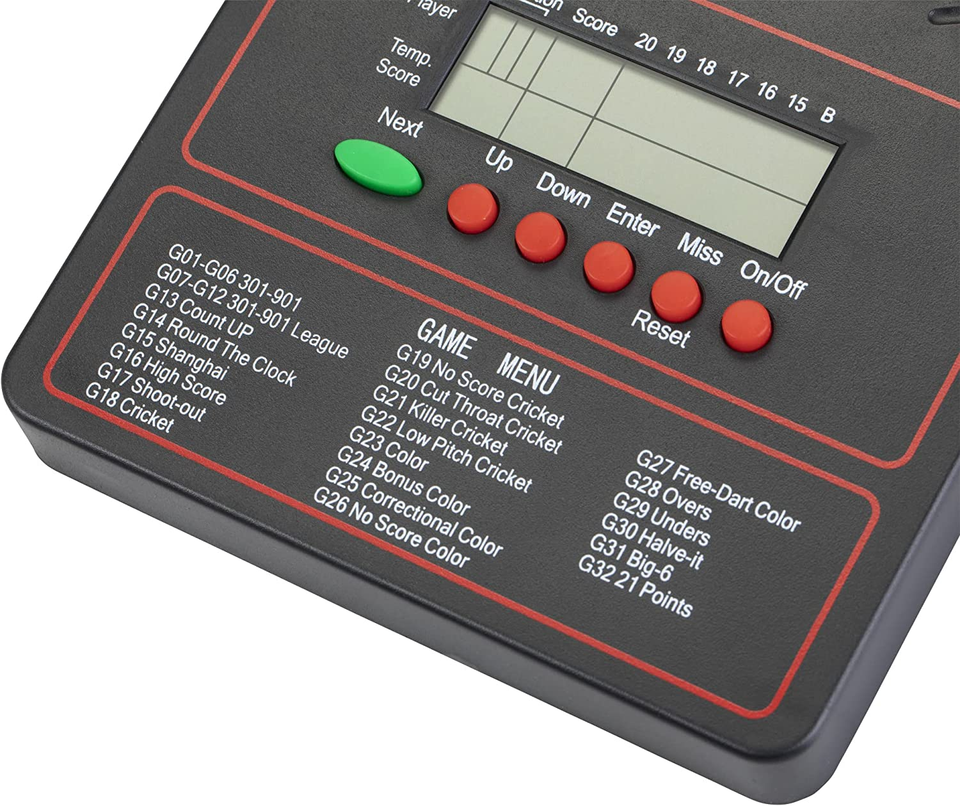 LCD Electronic Touch Pad Dart Scorer Scores up to 18 Game Types for 8 ...