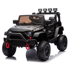 24V Kids Ride-On Car w/Remote, 400W Motor, 4WD, Music & Display for 3+