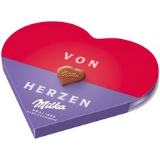 MILKA chocolates HEART Shaped with nougat -44...