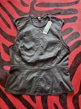 ❤️ G-STAR Lynn Top Jeans Jacke 90€ schwarz XL stretch Weste denim Vest Pullunder