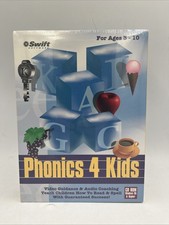 Phonics 4 Kids: Learn Reading Spelling CD ROM Windows 95 Up New Sealed