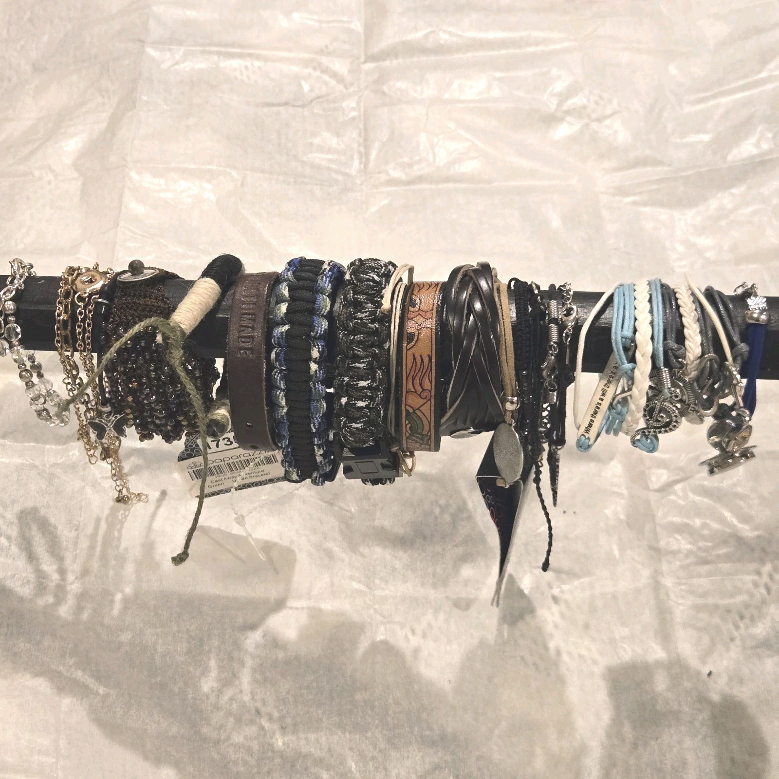 Assorted Bracelet Collection. Including Leather, … - image 1