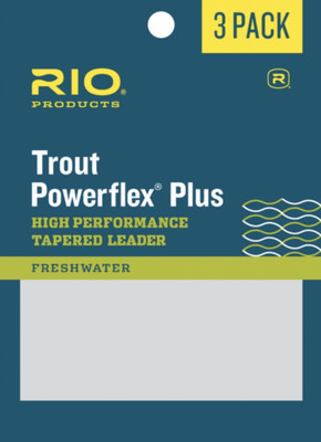 RIO Powerflex Plus 9Ft 3X Leader 3-Pack