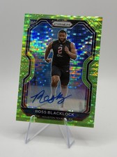 Ross Blacklock 2020 Panini Prizm Neon Green Pulsar Prizm Rookie Auto RC #394 D-3
