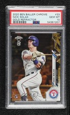 2020 Chrome Ben Baller Edition Gold Refractor 5/50 Nick Solak PSA 10 GEM MT 0w4