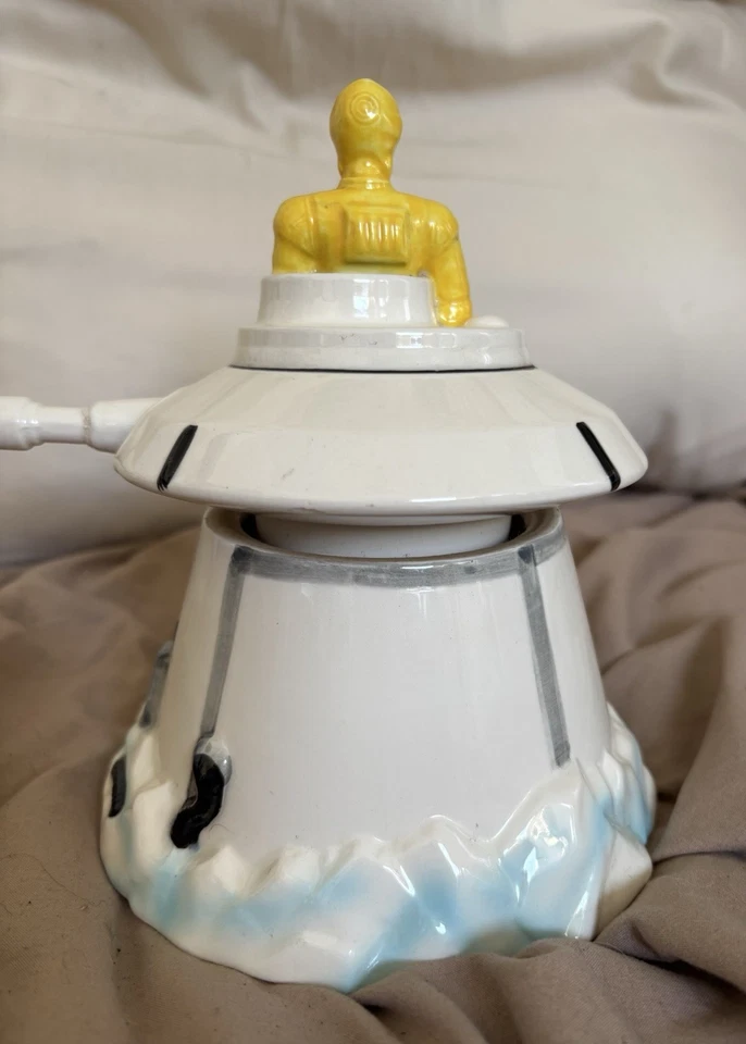 Vintage Star Wars C-3PO Hoth Turret Sigma Caixa de Música Cerâmica 1983 FUNCIONA - Imagem 3 de 4