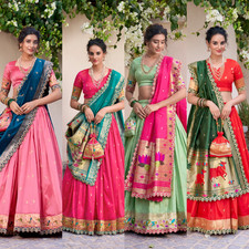 Ethnic Indian Pakistani Designer Lehenga Choli Wedding Bridal Party Wear Lengha