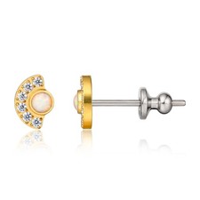 Implant Grade Pure Titanium Studs, F136 Hypoallergenic G23 Small Dainty Ear - 11