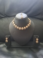 Indian Jewellery Set Combo Necklace Oxidized Silver